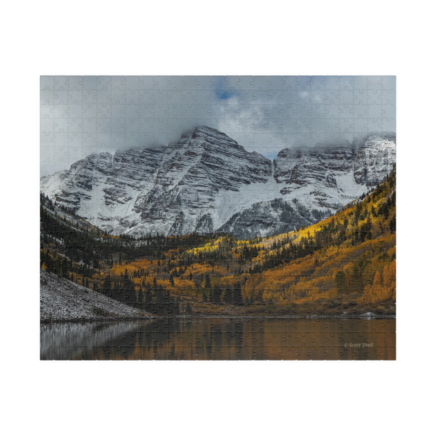 Maroon Bells, Clash of the Seasons, Photograph Puzzles (110, 252, 520, 1014-piece)