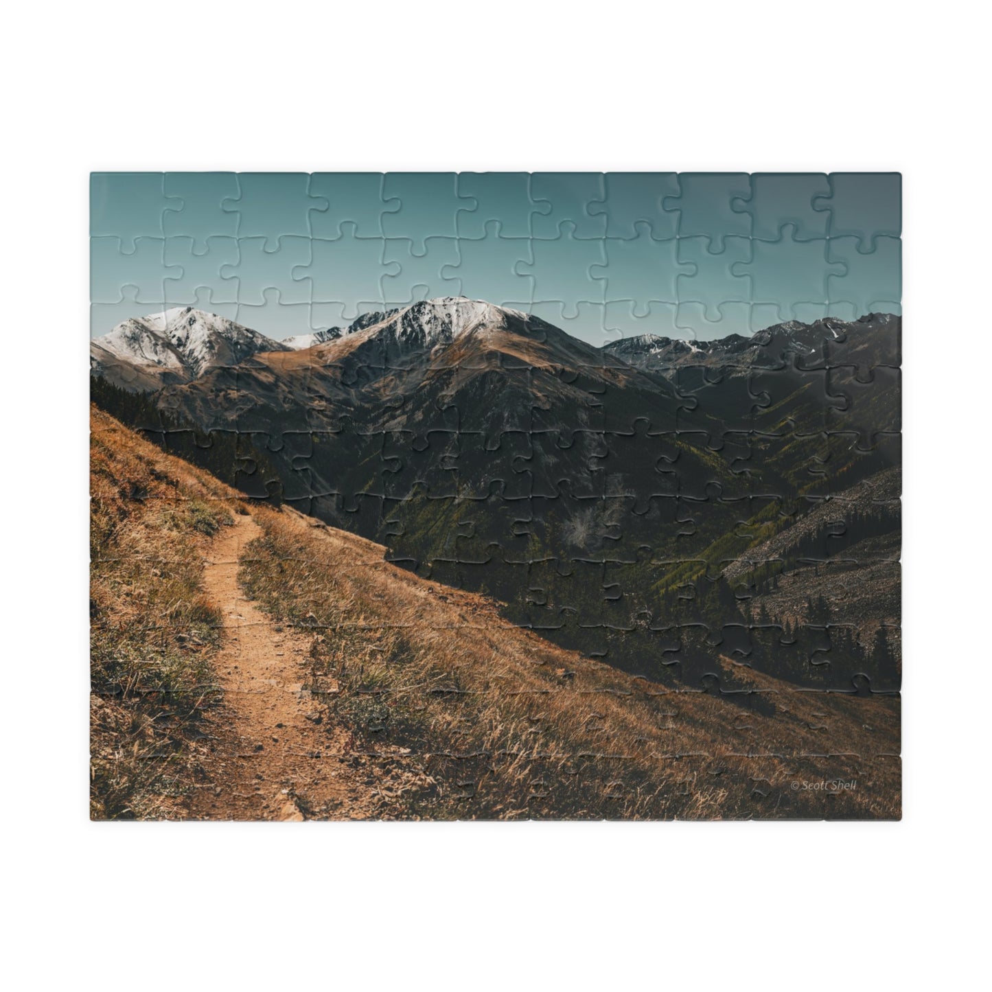 Trail to the Sawatch Mountains from Hope Pass Photograph Puzzle (110, 252, 520, 1014-piece)