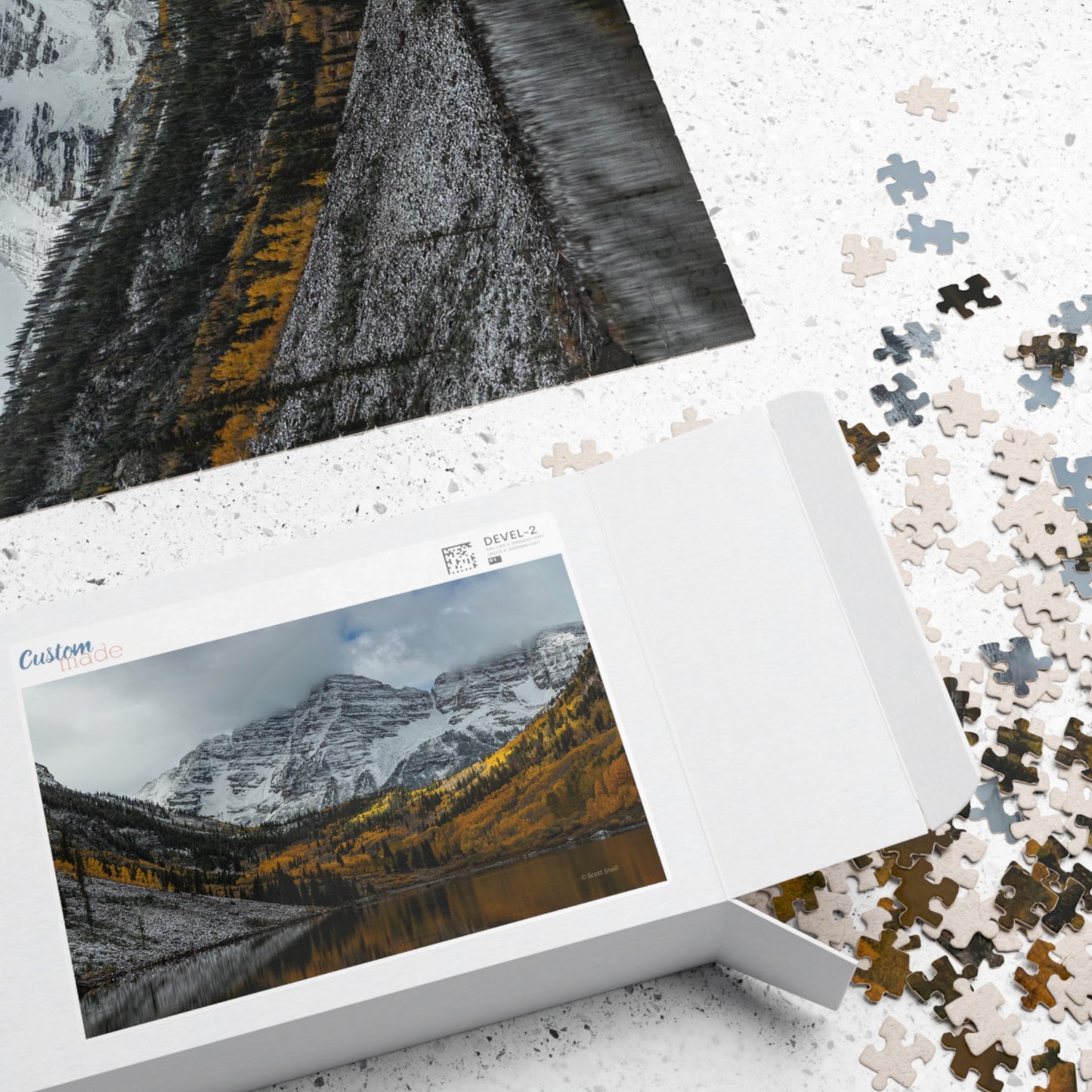 Maroon Bells, Clash of the Seasons, Photograph Puzzles (110, 252, 520, 1014-piece)