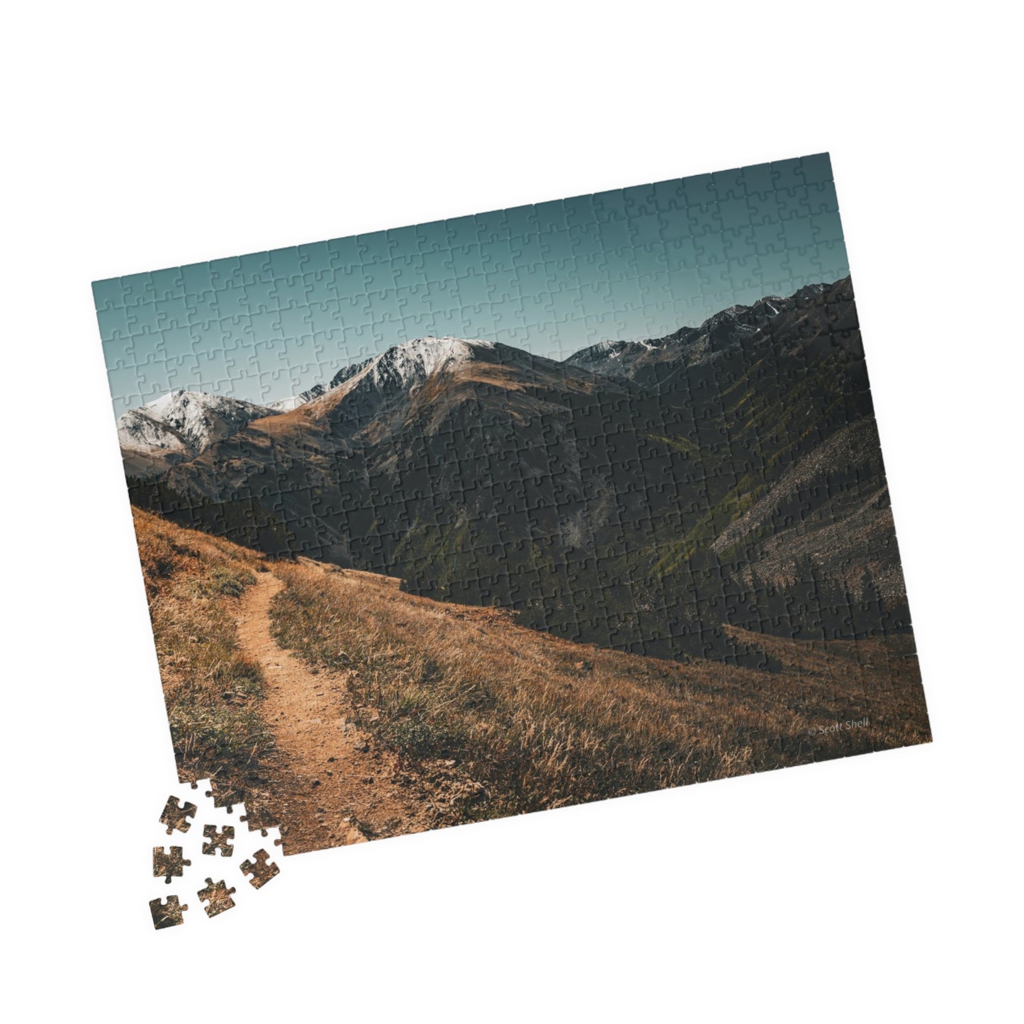 Trail to the Sawatch Mountains from Hope Pass Photograph Puzzle (110, 252, 520, 1014-piece)