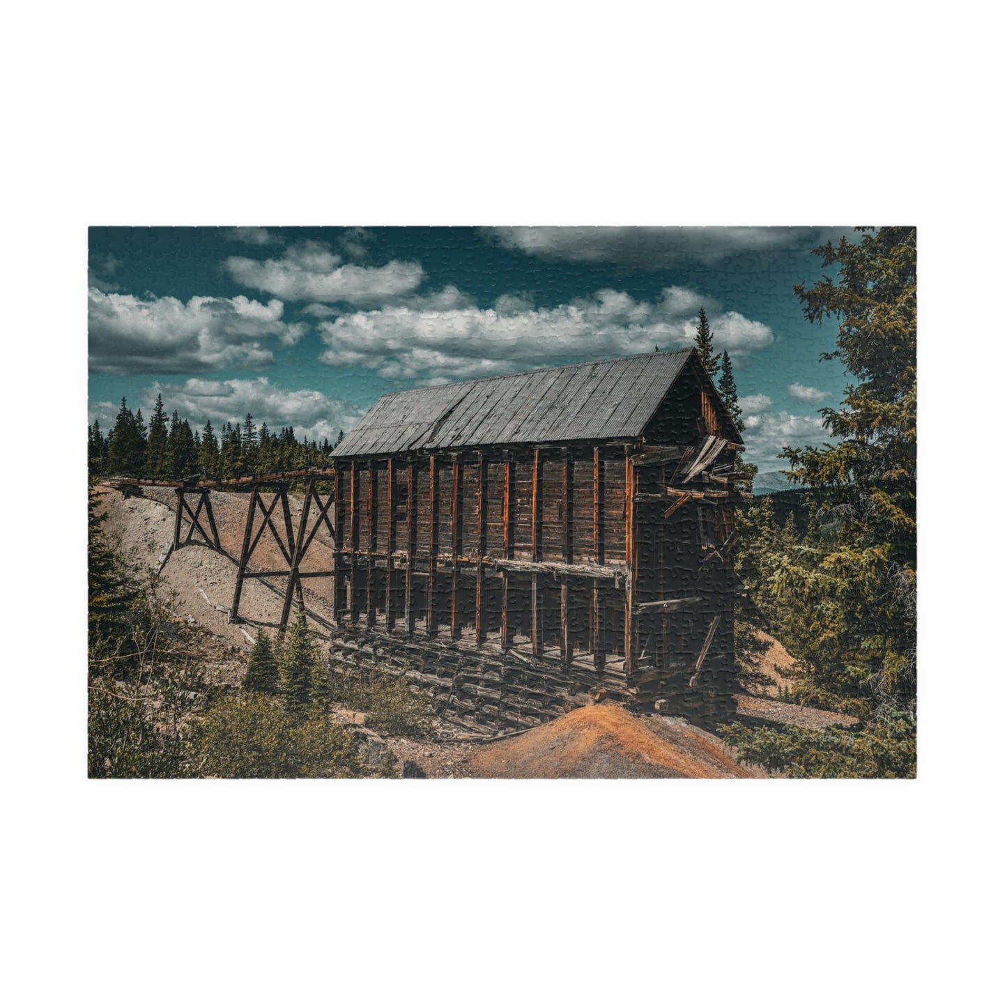 Monarch Mine, Leadville, Colorado with Clouds, Photograph Puzzle (110, 252, 520, 1014-piece)