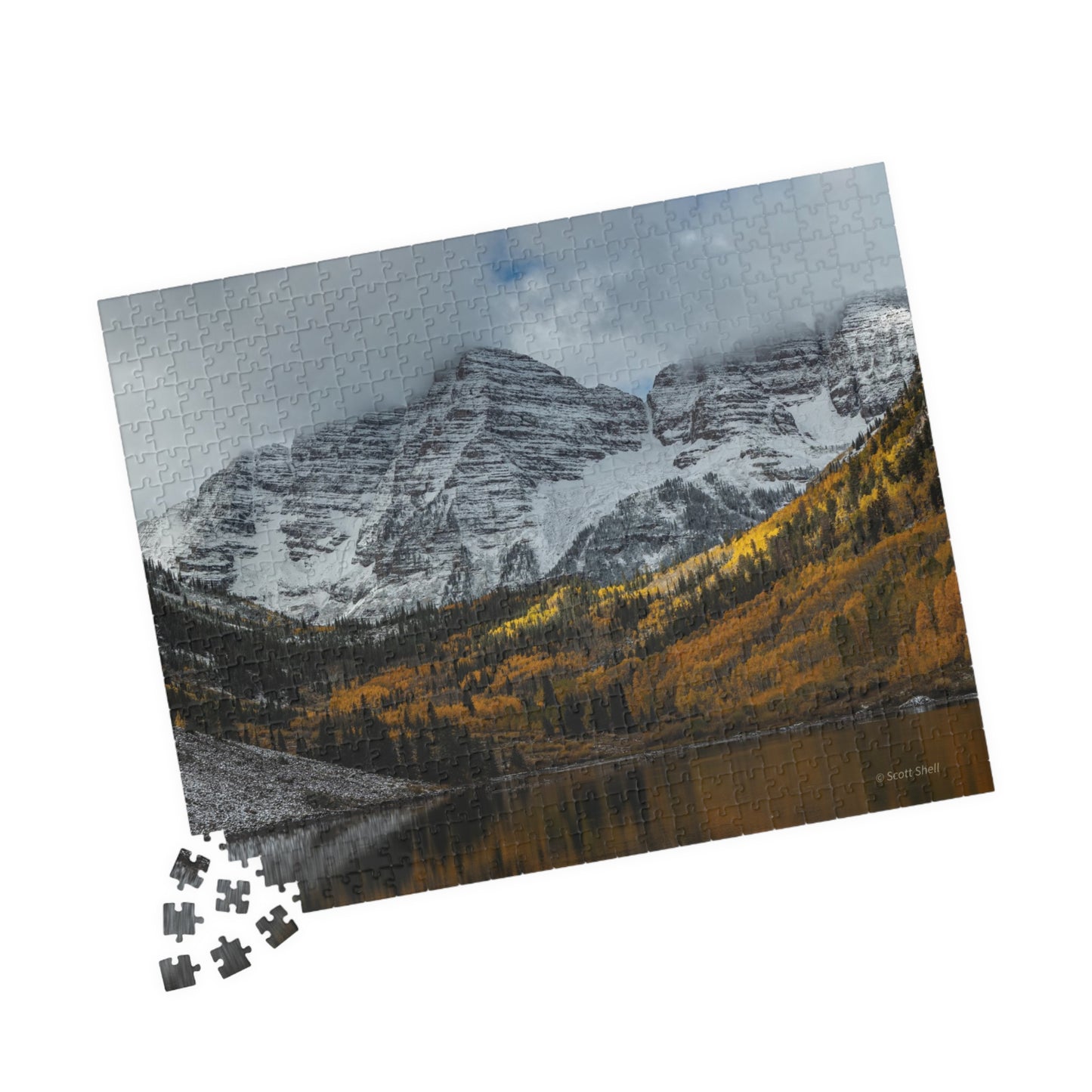 Maroon Bells, Clash of the Seasons, Photograph Puzzles (110, 252, 520, 1014-piece)