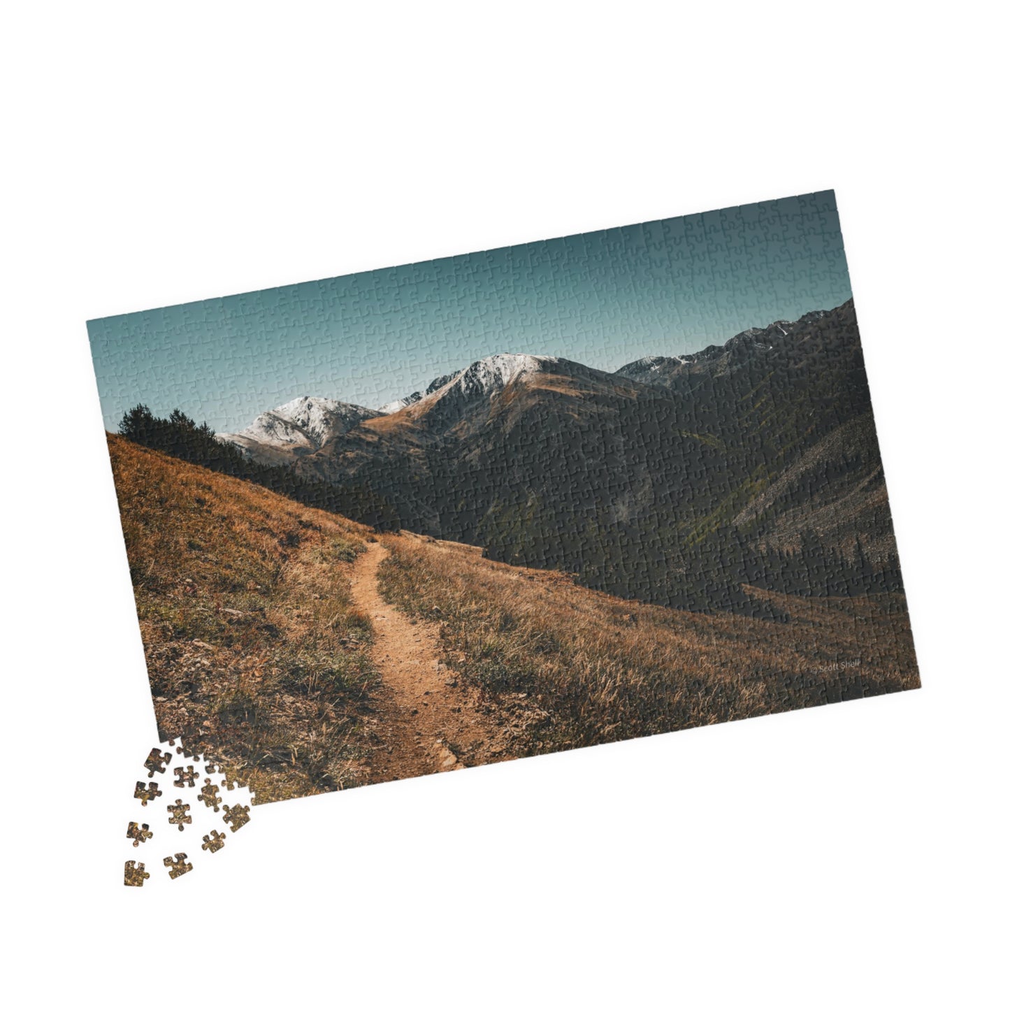 Trail to the Sawatch Mountains from Hope Pass Photograph Puzzle (110, 252, 520, 1014-piece)