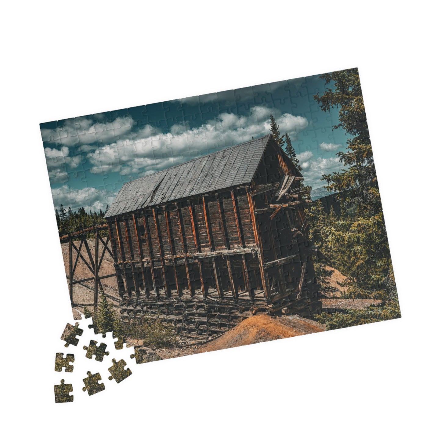 Monarch Mine, Leadville, Colorado with Clouds, Photograph Puzzle (110, 252, 520, 1014-piece)