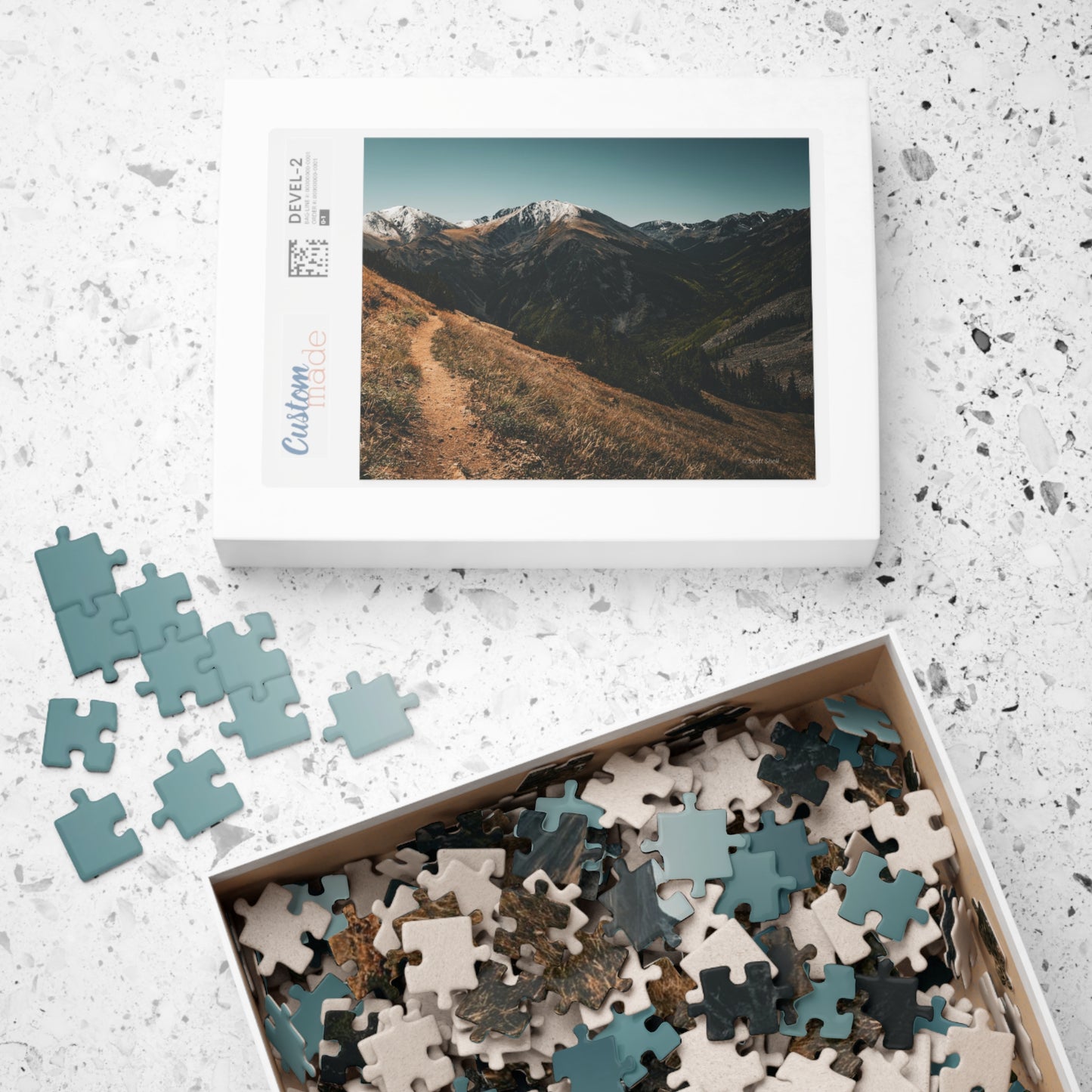 Trail to the Sawatch Mountains from Hope Pass Photograph Puzzle (110, 252, 520, 1014-piece)