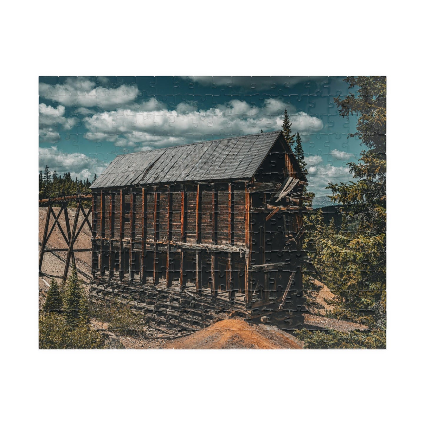 Monarch Mine, Leadville, Colorado with Clouds, Photograph Puzzle (110, 252, 520, 1014-piece)