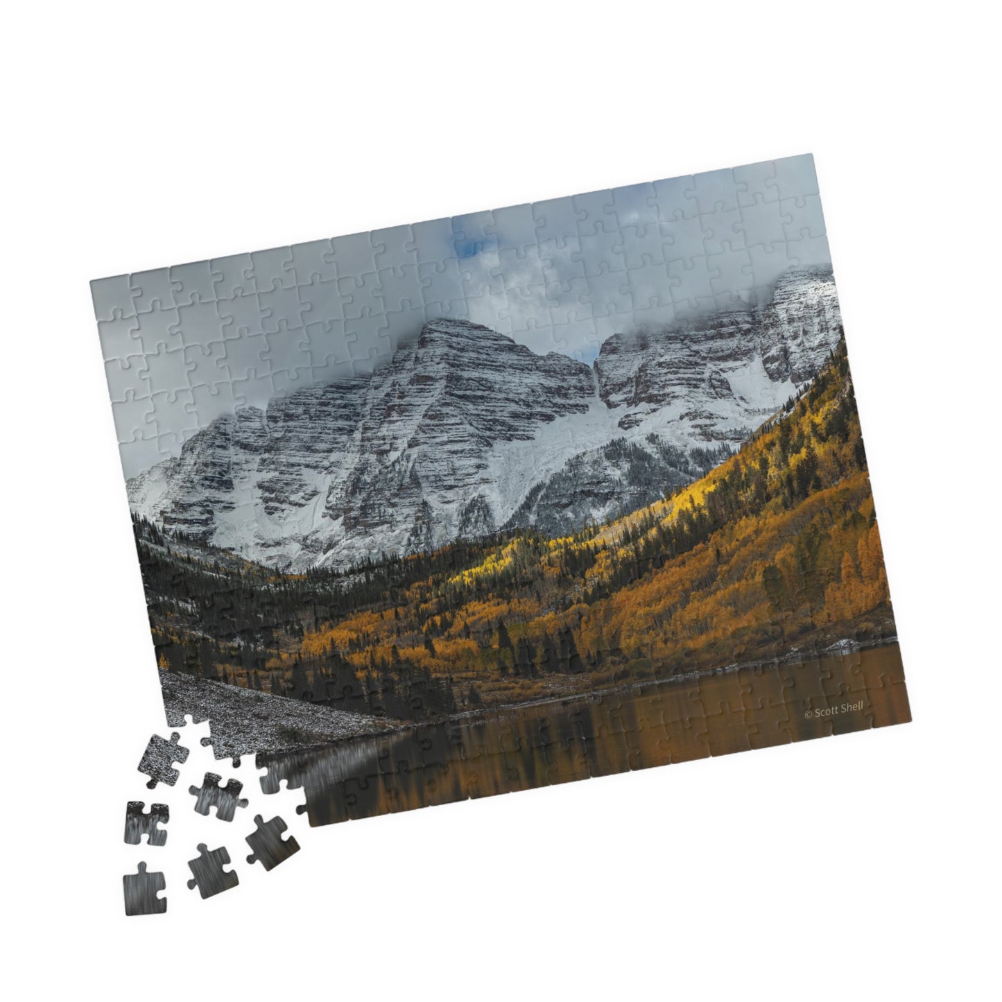 Maroon Bells, Clash of the Seasons, Photograph Puzzles (110, 252, 520, 1014-piece)