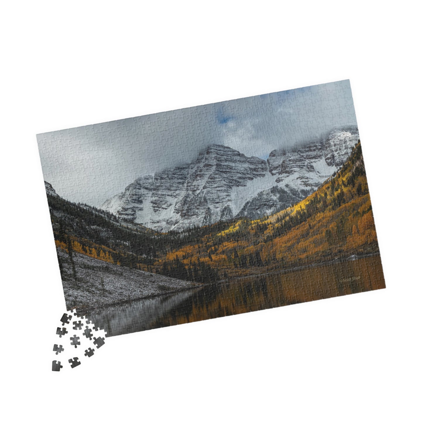 Maroon Bells, Clash of the Seasons, Photograph Puzzles (110, 252, 520, 1014-piece)