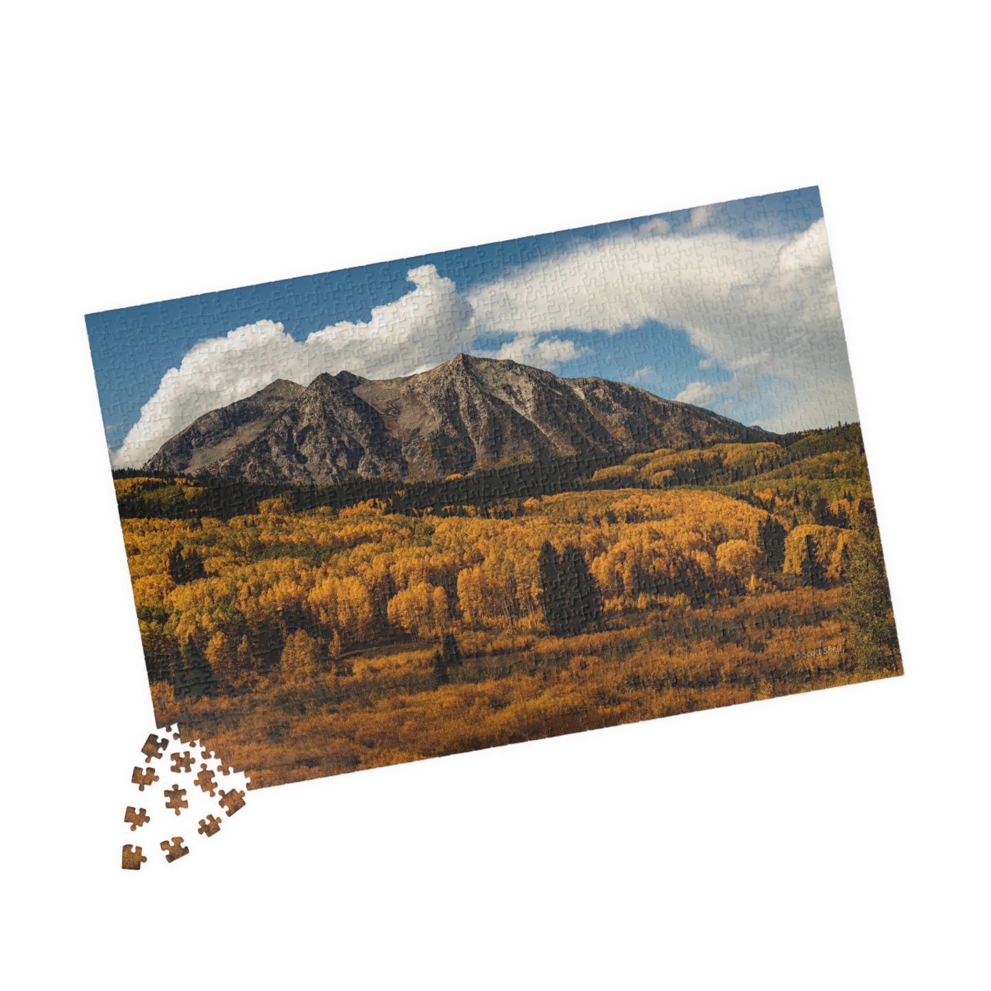 Kebler Pass Fall Colors Photograph Puzzle (110, 252, 520, 1014-piece)