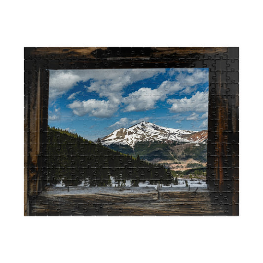 Mountains Thru Window - Jigsaw (252/520/1014 pcs)