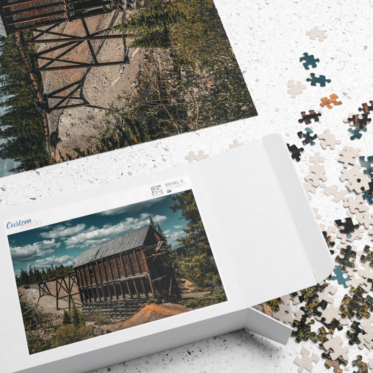 Monarch Mine, Leadville, Colorado with Clouds, Photograph Puzzle (110, 252, 520, 1014-piece)