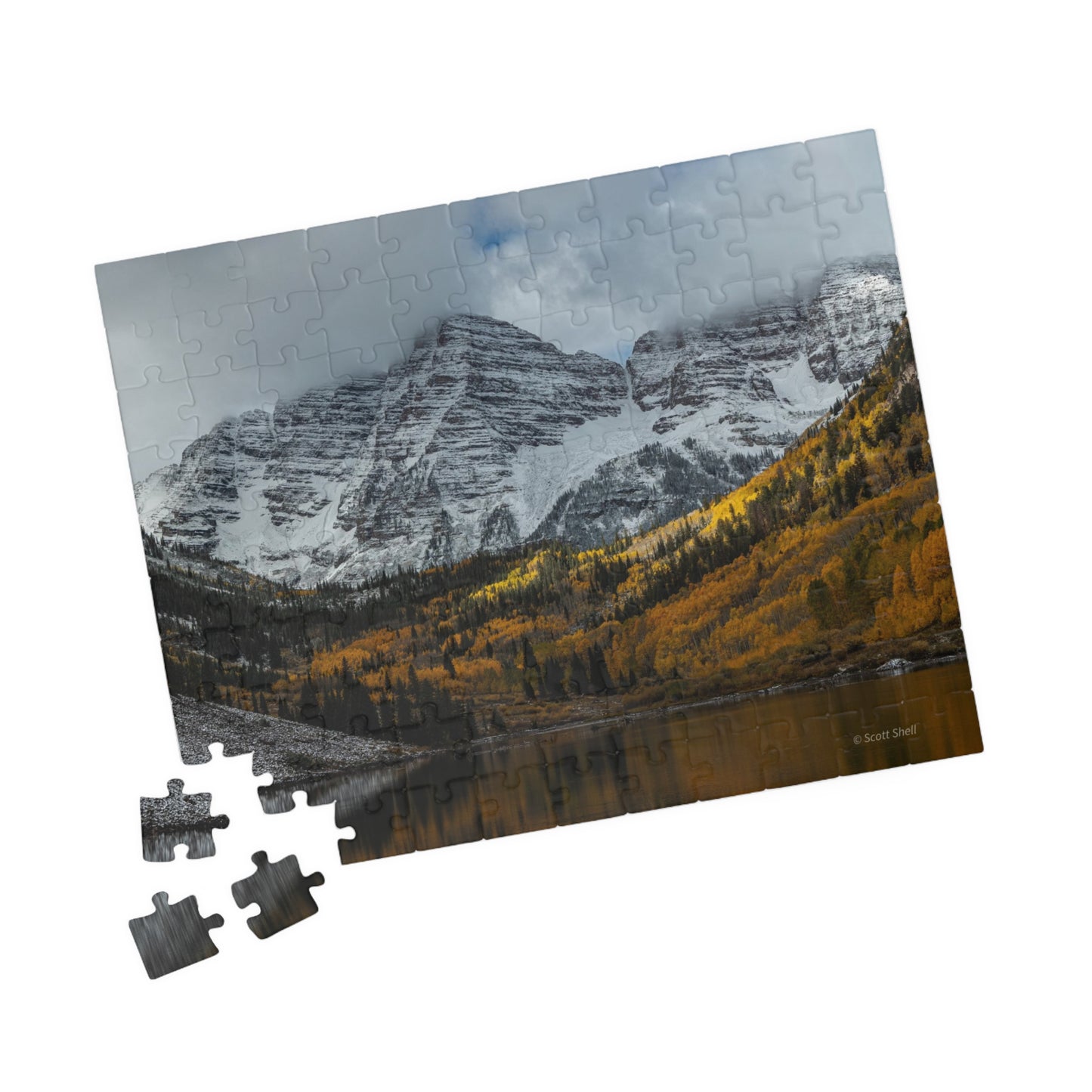 Maroon Bells, Clash of the Seasons, Photograph Puzzles (110, 252, 520, 1014-piece)