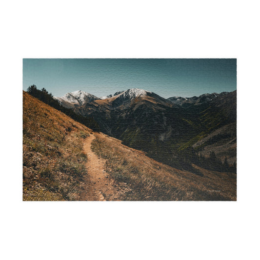 Trail to the Sawatch Mountains from Hope Pass Photograph Puzzle (110, 252, 520, 1014-piece)