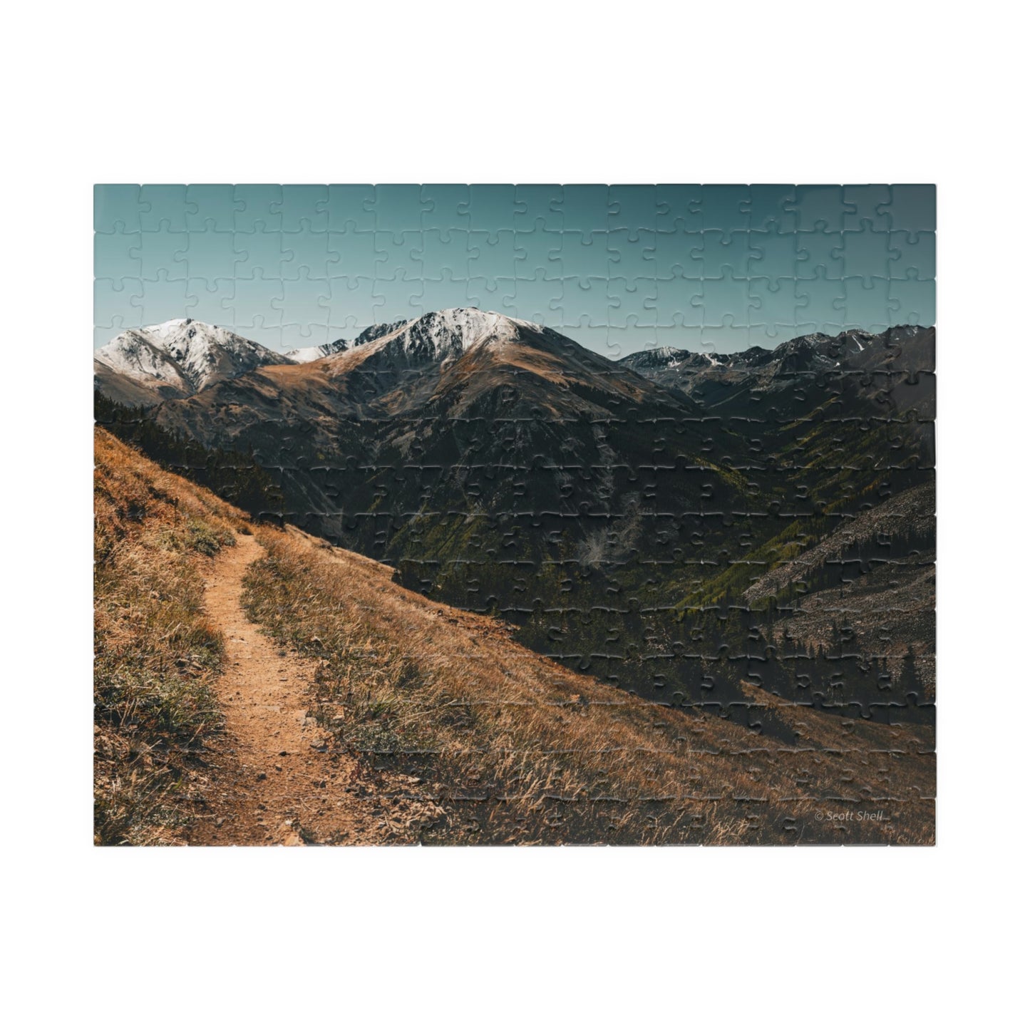 Trail to the Sawatch Mountains from Hope Pass Photograph Puzzle (110, 252, 520, 1014-piece)