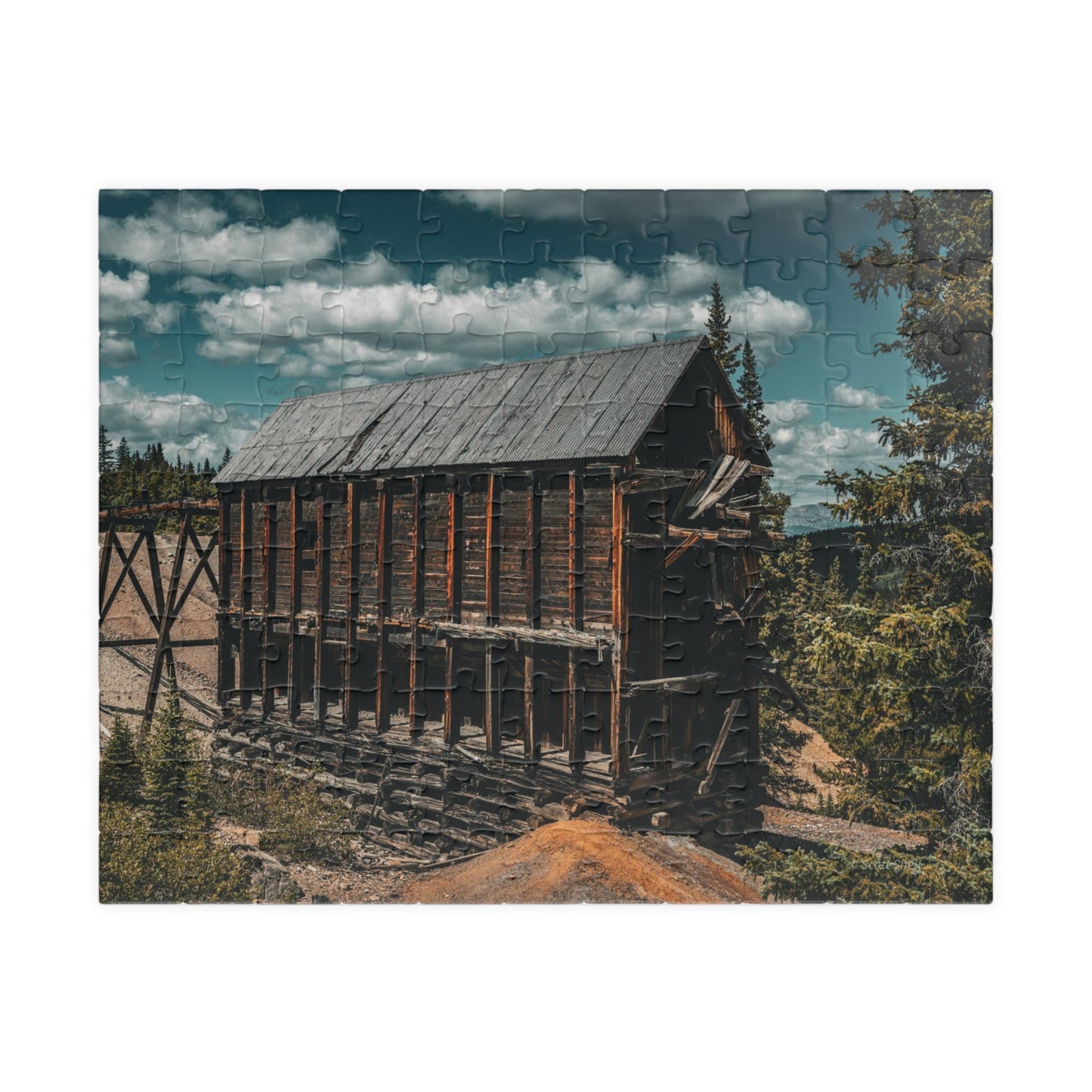 Monarch Mine, Leadville, Colorado with Clouds, Photograph Puzzle (110, 252, 520, 1014-piece)