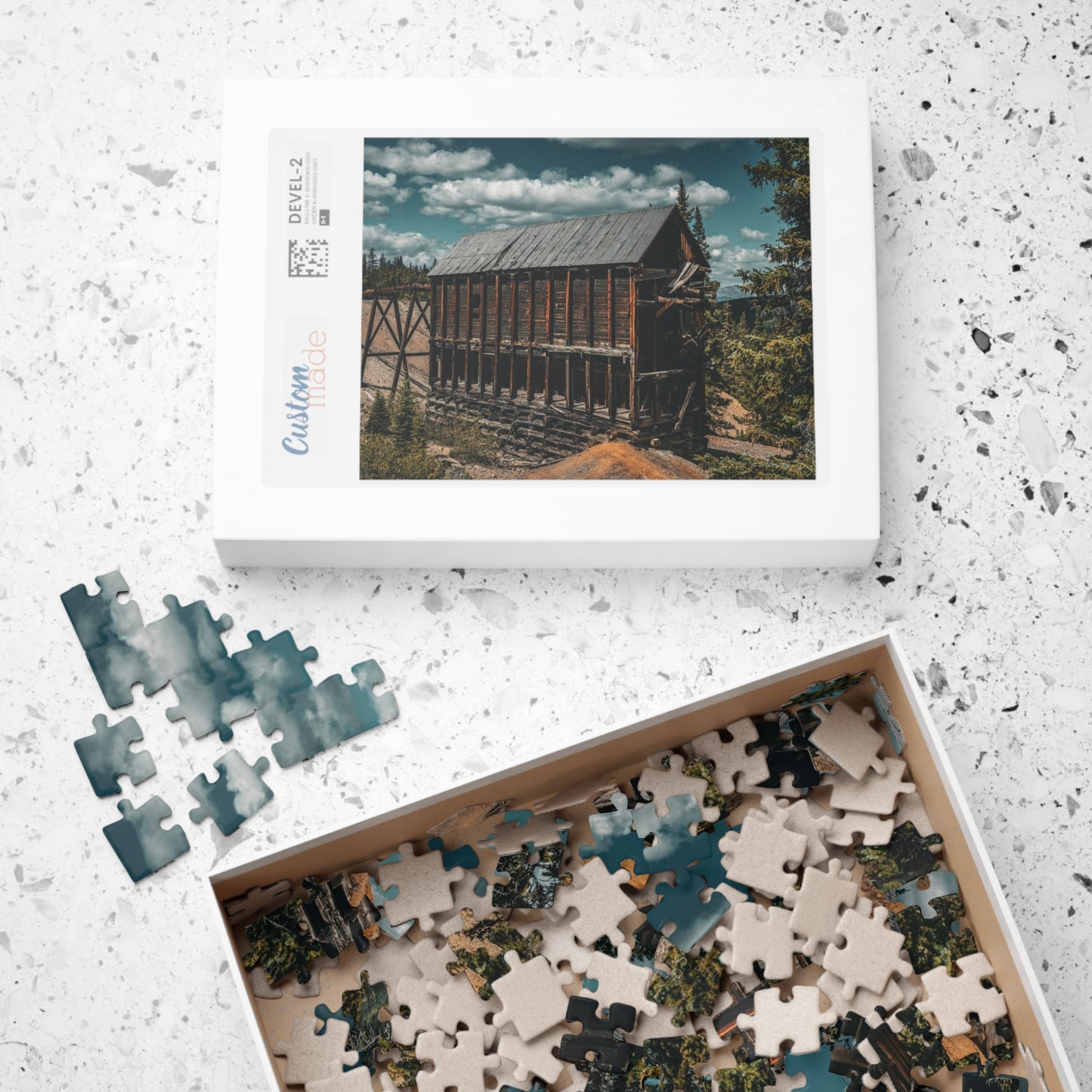 Monarch Mine, Leadville, Colorado with Clouds, Photograph Puzzle (110, 252, 520, 1014-piece)