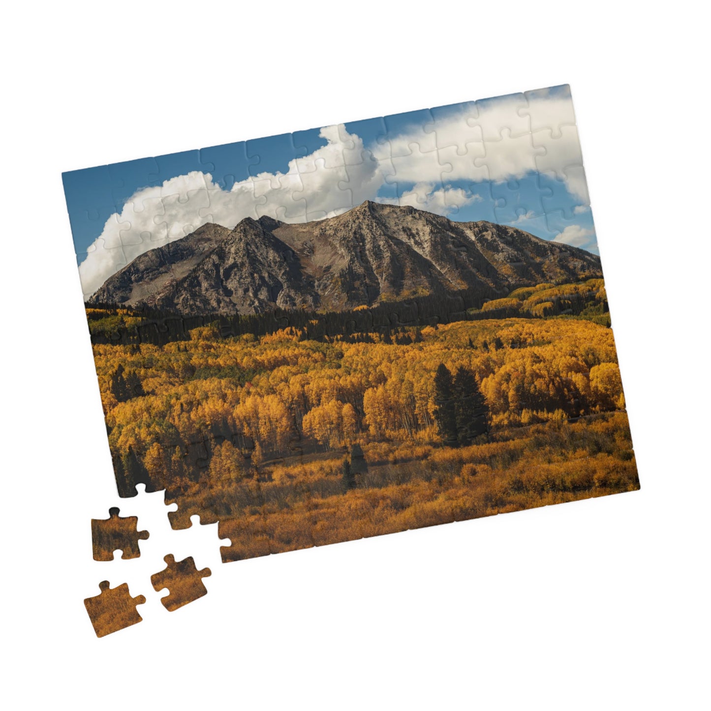 Kebler Pass Fall Colors Photograph Puzzle (110, 252, 520, 1014-piece)