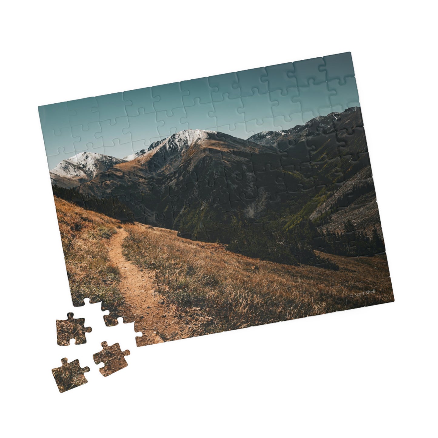 Trail to the Sawatch Mountains from Hope Pass Photograph Puzzle (110, 252, 520, 1014-piece)