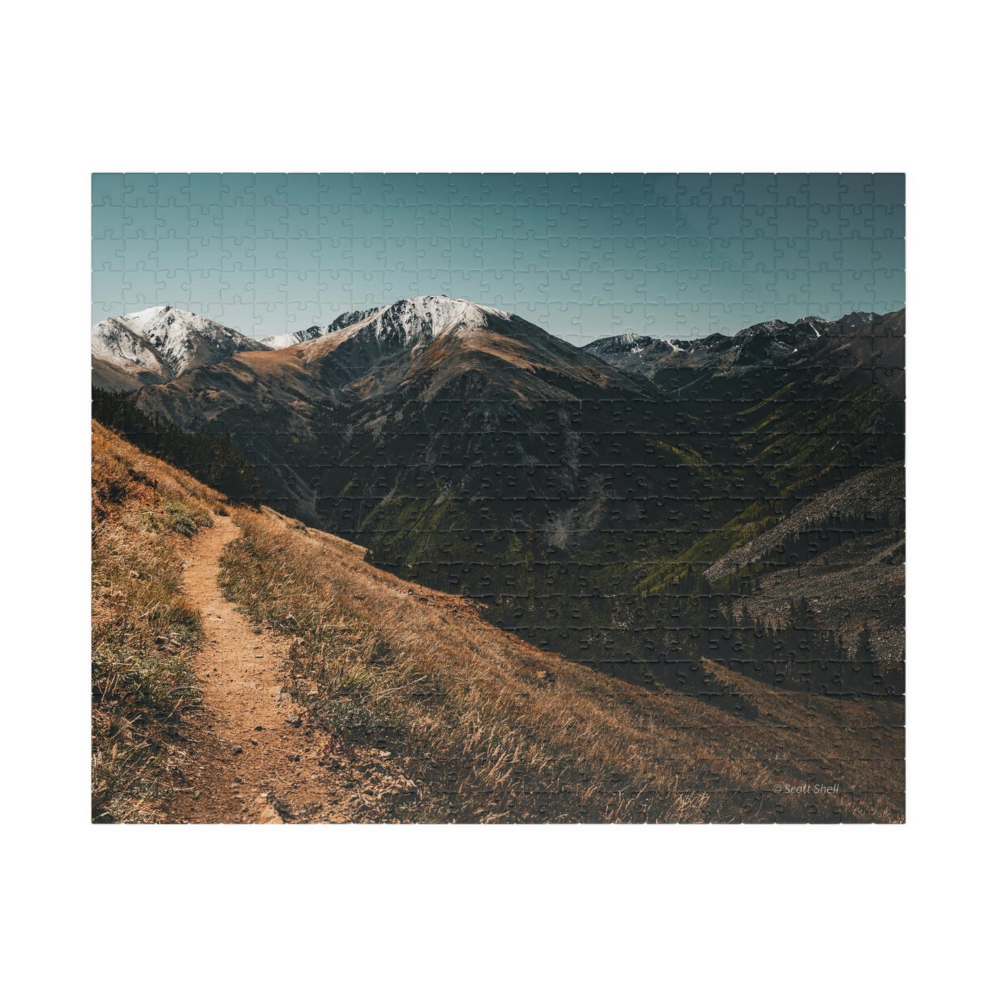 Trail to the Sawatch Mountains from Hope Pass Photograph Puzzle (110, 252, 520, 1014-piece)