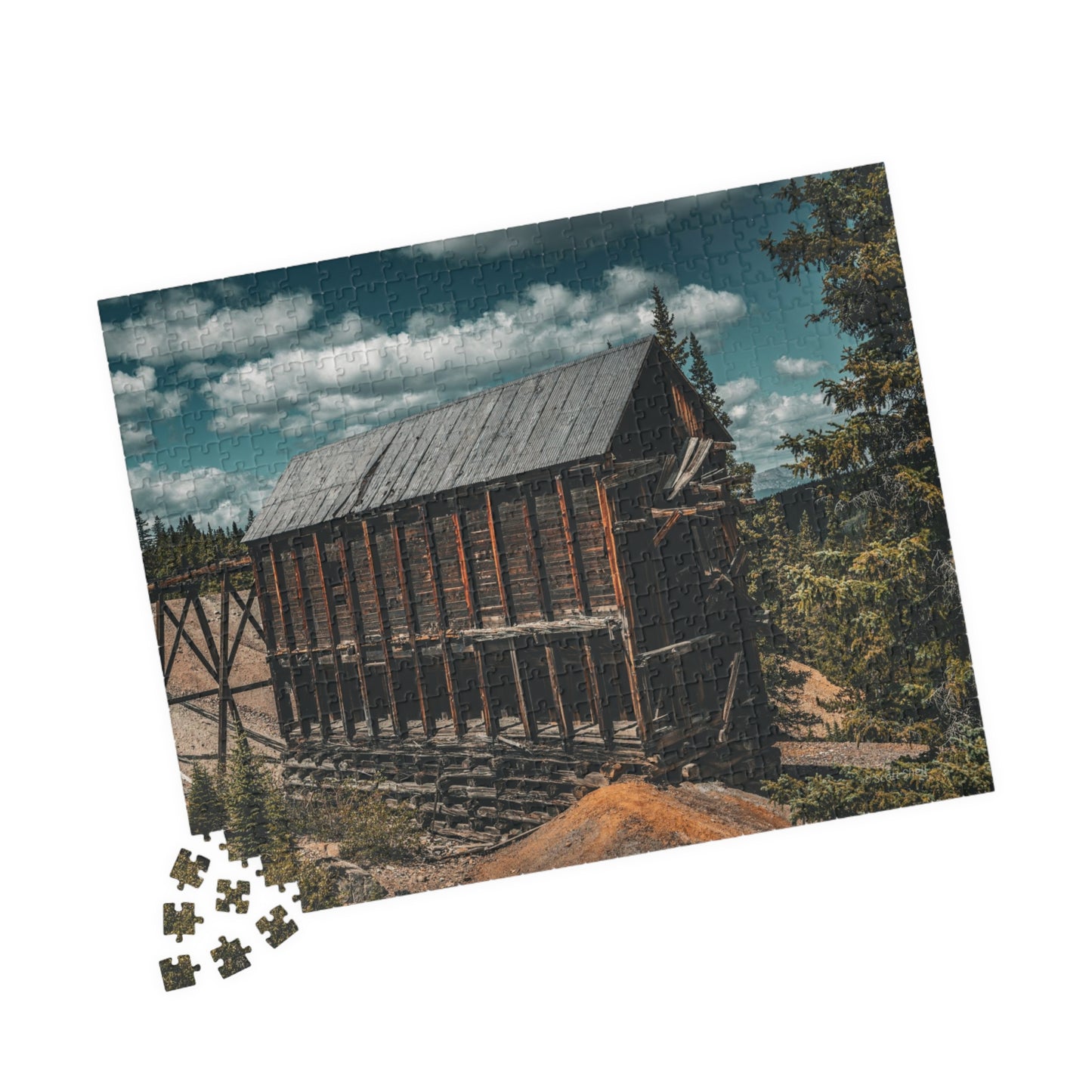 Monarch Mine, Leadville, Colorado with Clouds, Photograph Puzzle (110, 252, 520, 1014-piece)