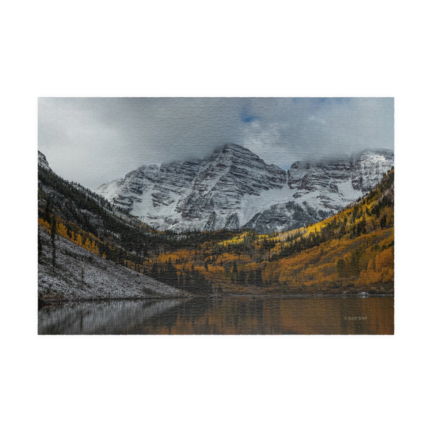 Maroon Bells, Clash of the Seasons, Photograph Puzzles (110, 252, 520, 1014-piece)