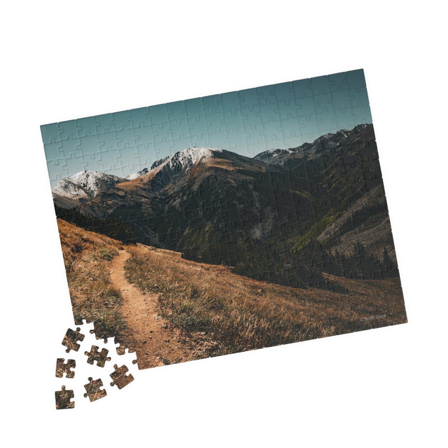 Trail to the Sawatch Mountains from Hope Pass Photograph Puzzle (110, 252, 520, 1014-piece)