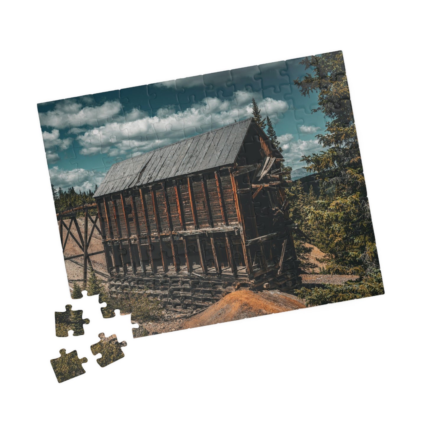 Monarch Mine, Leadville, Colorado with Clouds, Photograph Puzzle (110, 252, 520, 1014-piece)