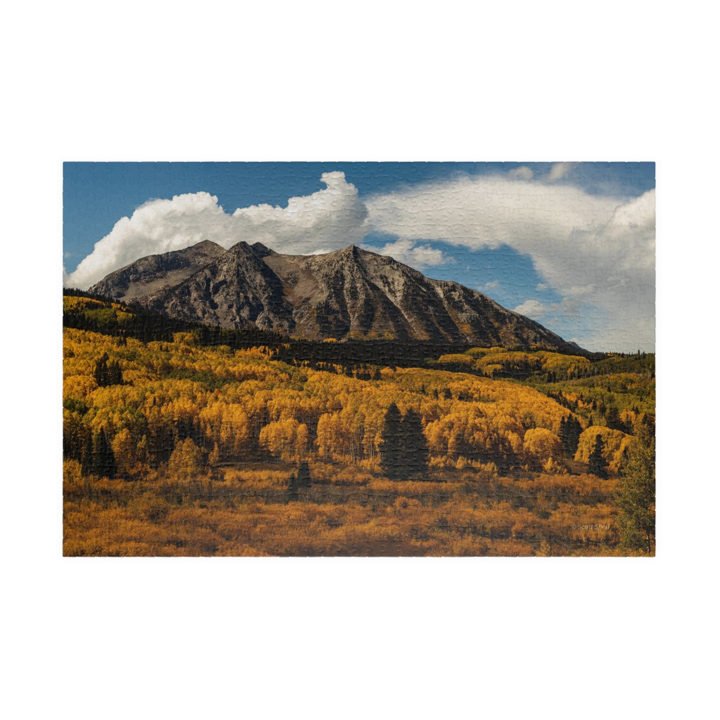 Kebler Pass Fall Colors Photograph Puzzle (110, 252, 520, 1014-piece)