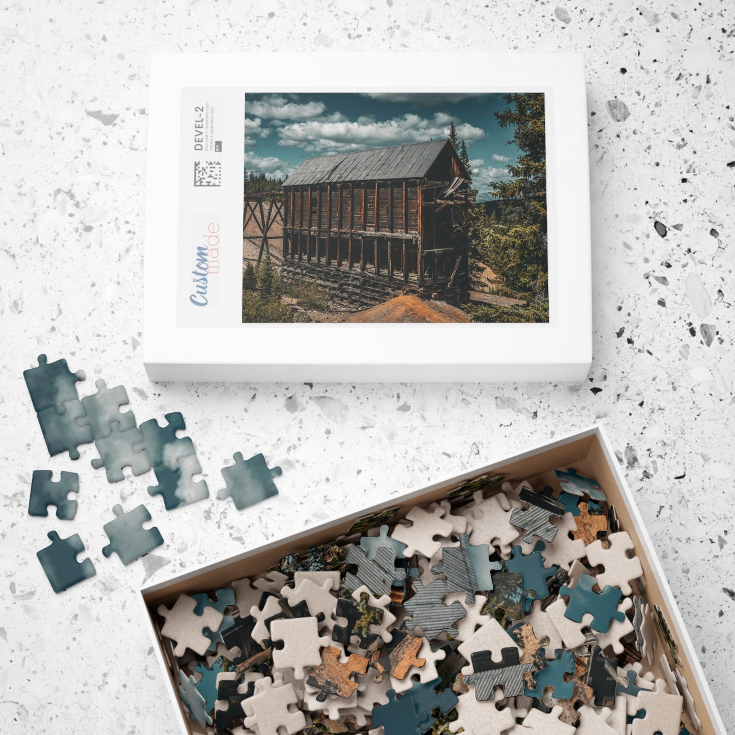 Monarch Mine, Leadville, Colorado with Clouds, Photograph Puzzle (110, 252, 520, 1014-piece)