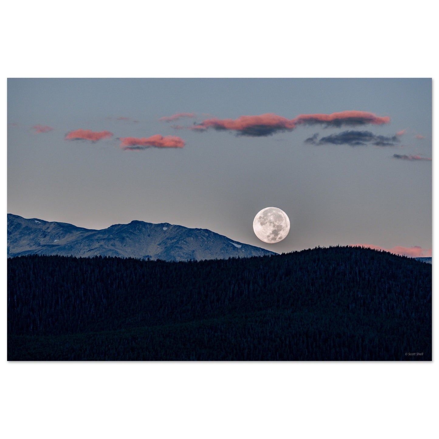 Moonset over Mt. Massive